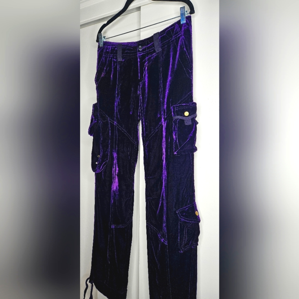 VTG RALPH LAUREN RUGBY Velvet Cargo Pants Sz 4